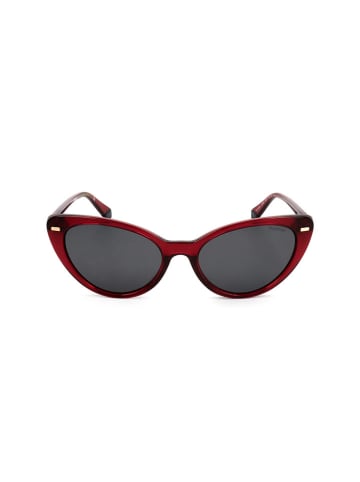 Polaroid Damskie okulary przeciwsłoneczne w kolorze bordowo-czarnym