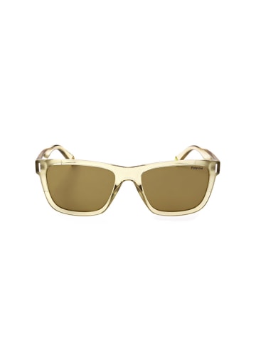 Polaroid Unisex-Sonnenbrille in Gelb/ Khaki