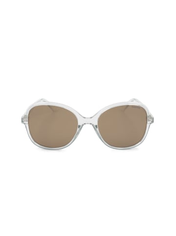 Polaroid Damen-Sonnenbrille in Transparent/ Hellbraun