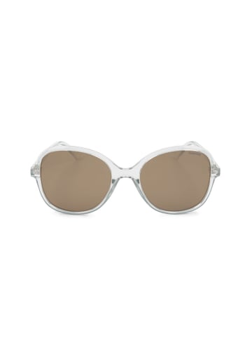 Polaroid Damskie okulary przeciwsłoneczne w kolorze jasnobrązowym