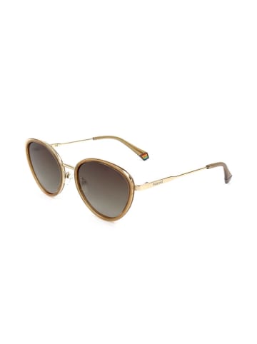 Polaroid Damen-Sonnenbrille in Gold/ Hellbraun