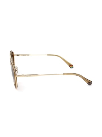 Polaroid Damen-Sonnenbrille in Gold/ Hellbraun
