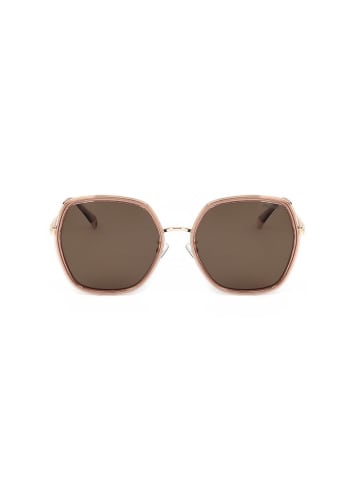 Polaroid Damen-Sonnenbrille in Gold/ Hellbraun