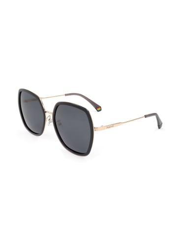 Polaroid Damen-Sonnenbrille in Schwarz/ Gold