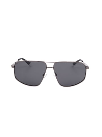 Polaroid Herren-Sonnenbrille in Silber/ Dunkelblau