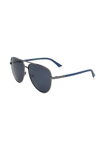 Polaroid Herren-Sonnenbrille in Anthrazit/ Dunkelblau