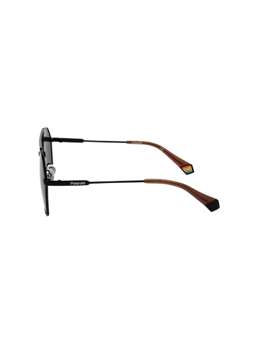 Polaroid Okulary przeciwsłoneczne unisex w kolorze czarnym