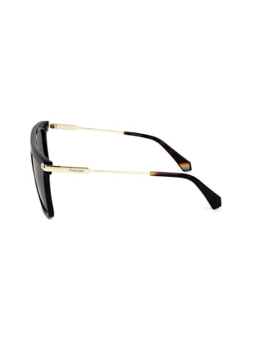Polaroid Męskie okulary przeciwsłoneczne w kolorze brązowo-czarnym