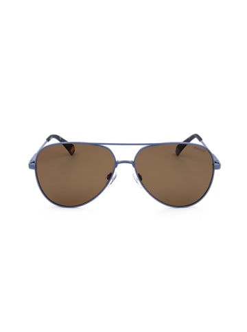 Polaroid Okulary przeciwsłoneczne unisex w kolorze niebiesko-oliwkowym