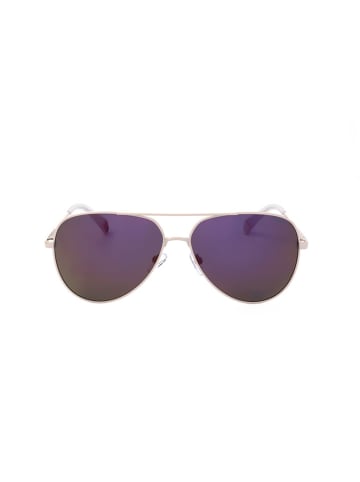 Polaroid Okulary przeciwsłoneczne unisex w kolorze biało-fioletowym