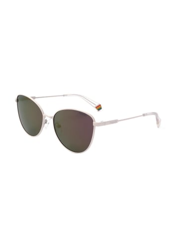 Polaroid Damskie okulary przeciwsłoneczne w kolorze biało-fioletowym