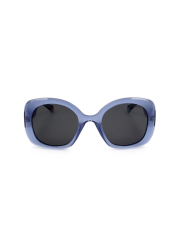 Polaroid Damskie okulary przeciwsłoneczne w kolorze niebiesko-czarnym