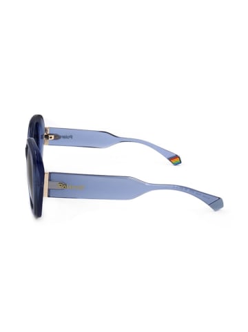 Polaroid Damskie okulary przeciwsłoneczne w kolorze niebiesko-czarnym