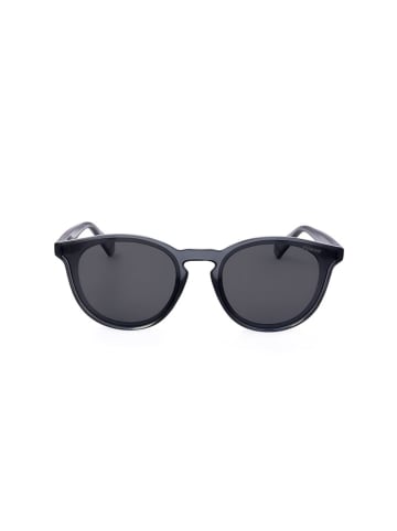 Polaroid Okulary przeciwsłoneczne unisex w kolorze antracytowo-granatowym