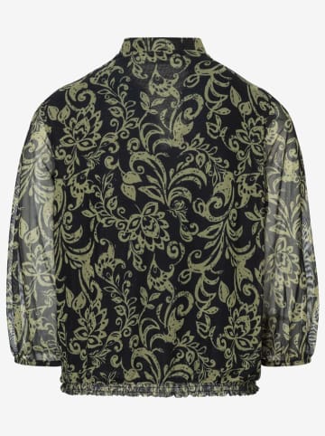 More & More Bluse in Schwarz/ Grün