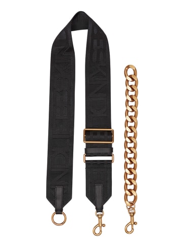 LIEBESKIND BERLIN Umhängeriemen in Schwarz/ Gold - (L)140 cm