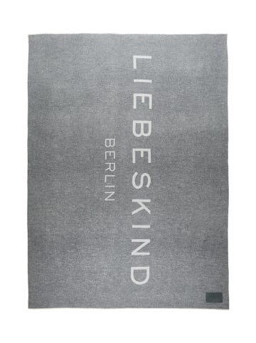 LIEBESKIND BERLIN Wollen sjaal grijs/wit - (L)240 x (B)50 cm
