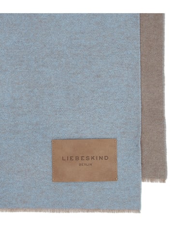 LIEBESKIND BERLIN Wollschal in Hellblau/ Grau - (L)240 x (B)50 cm