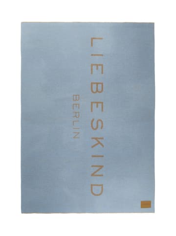 LIEBESKIND BERLIN Wollschal in Hellblau/ Grau - (L)240 x (B)50 cm