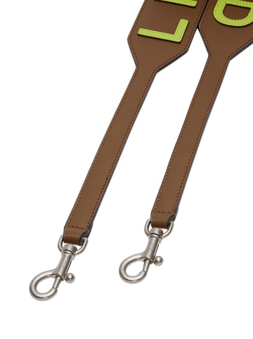 LIEBESKIND BERLIN Leren schouderriem lichtbruin - (L)96 cm