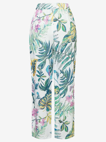 More & More Broek wit/blauw