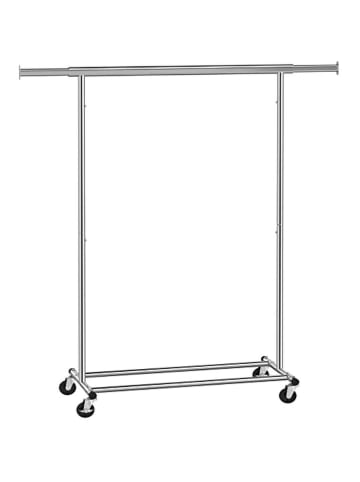 Songmics Wieszak stojący w kolorze srebrnym - 132 x 160 x 45,5 cm