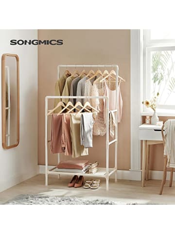 SONGMICS Kleiderständer in Weiß - (B)83 x (H)157 x (T)45 cm