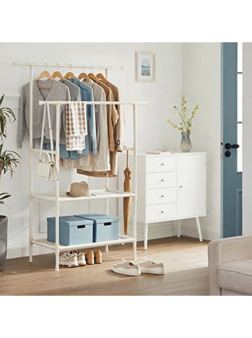 Songmics Kleiderständer in Weiß - (B)114 x (H)171 x (T)45 cm