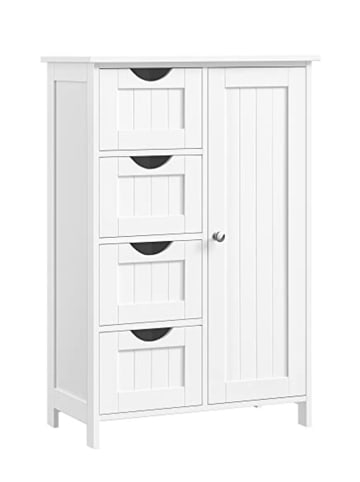 SONGMICS Badkamerkast wit - (B)55 x (H)82 x (D)30 cm