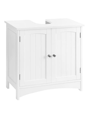 SONGMICS Waschbeckenunterschrank in Weiß - (B)60 x (H)60 x (T)30 cm