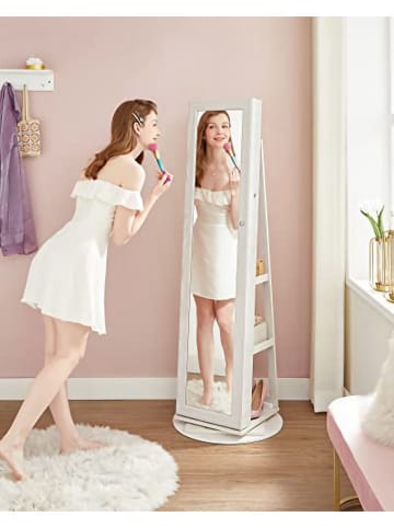 SONGMICS Spiegel wit - (B)55 x (H)161 cm