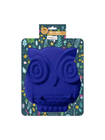 Ard'time Silikon-Backform "Hibou" in Blau - (B)25 x (H)21 x (T)6 cm
