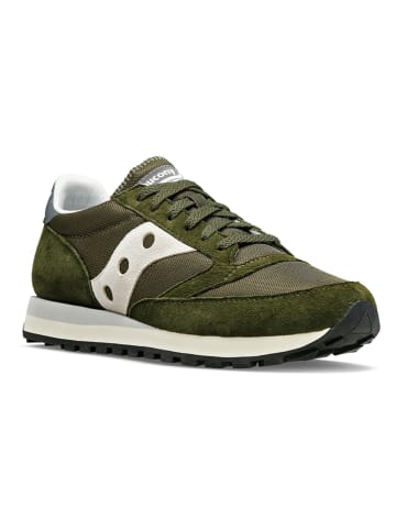 Saucony Leder-Sneakers "Jazz 81" in Khaki