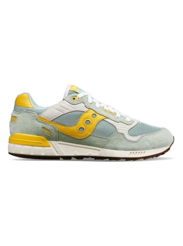 Saucony Leren sneakers "Shadow 5000" geel/groen