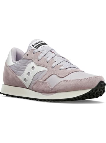 Saucony Leder-Sneakers "DXN Trainer" in Rosa/ Grau