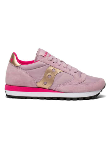 Saucony Leren sneakers "Jazz" lichtroze/goudkleurig