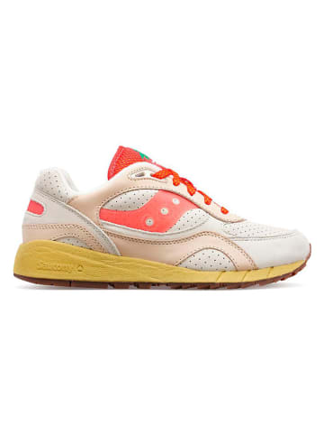 Saucony Leren sneakers "Shadow 6000" beige/rood