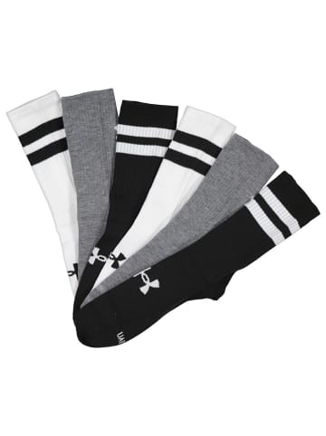 Under Armour Skarpety sportowe (6 par) "Essential Crew" w kolorze czarnym