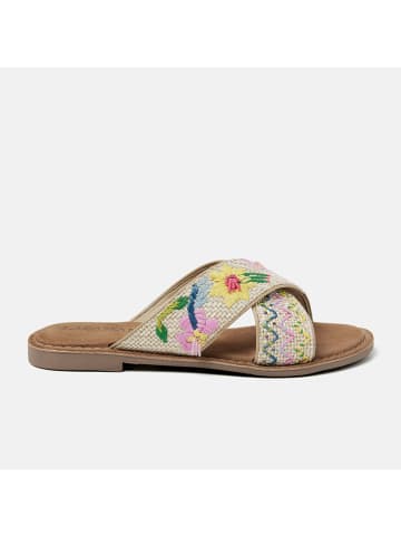 Lazamani Pantoletten in Beige