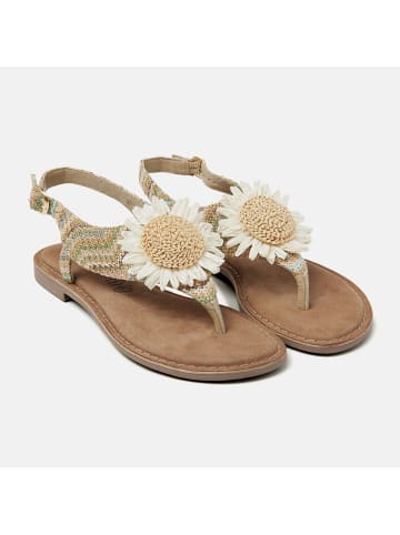 Lazamani Zehensandalen in Beige