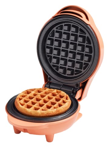 bESTRON Mini Waffelautomat AMW500PE "Sweet Dreams" in Orange