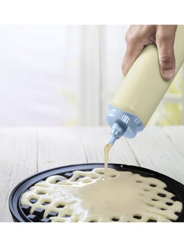 bESTRON Dozownik "Sweet Dreams” w kolorze błękitnym do ciasta - 700 ml