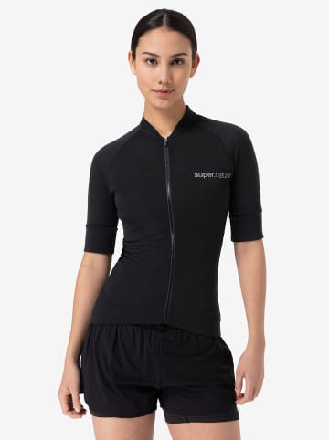 super.natural Fahrradtrikot "Grava Light" in Schwarz
