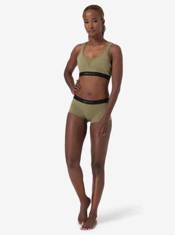 super.natural Sportbeha "Tundra220" kaki/zwart