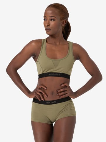 super.natural Sport-BH "Tundra220" in Khaki/ Schwarz