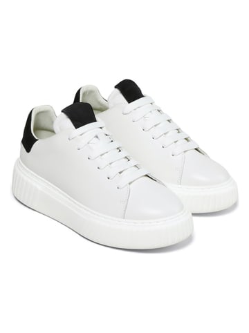 Marc O'Polo Shoes Leren sneakers wit/zwart