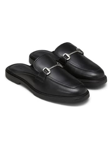 Marc O'Polo Shoes Leder-Clogs in Schwarz