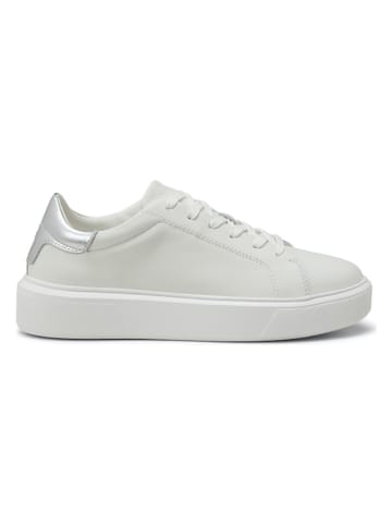 Marc O'Polo Shoes Leder-Sneakers in Weiß/ Silber