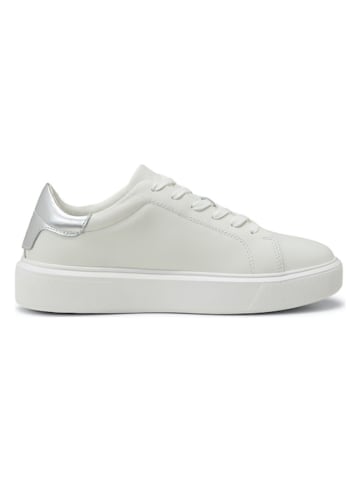 Marc O'Polo Shoes Leder-Sneakers in Weiß/ Silber