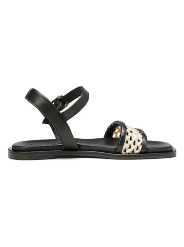 Marc O'Polo Shoes Leren sandalen zwart/crème